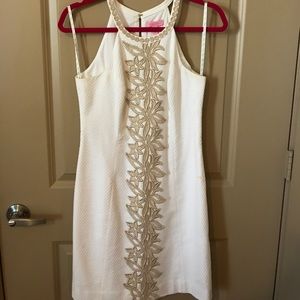 Lilly Pulitzer gold detail dress